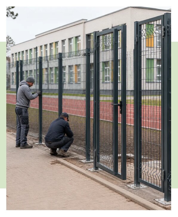 Монтаж ограждений для школ и учебных учреждений в Белгороде